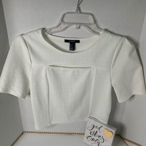 Forever 21 white crop top - Picture 1 of 6